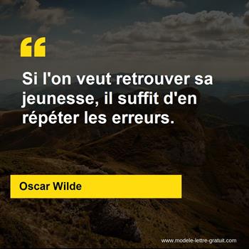 Citation de Oscar Wilde