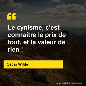 Citation de Oscar Wilde
