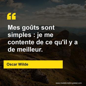 Citation de Oscar Wilde