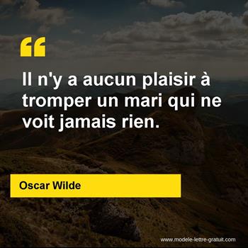 Citation de Oscar Wilde