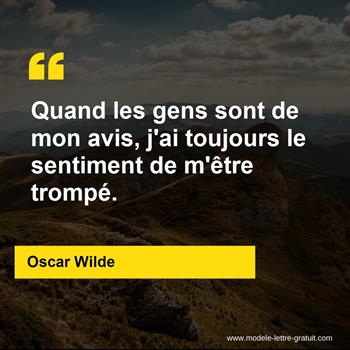 Citation de Oscar Wilde