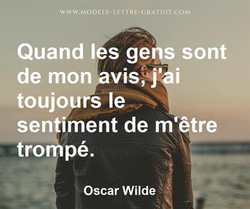 Citation de Oscar Wilde