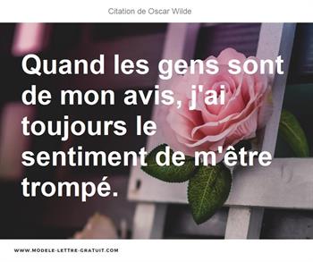 Citation de Oscar Wilde