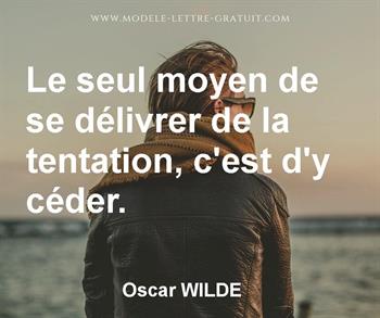 Citation de Oscar WILDE