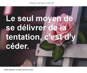 Citation de Oscar WILDE