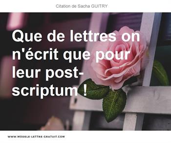 Citation de Sacha GUITRY