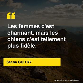 Citation de Sacha GUITRY
