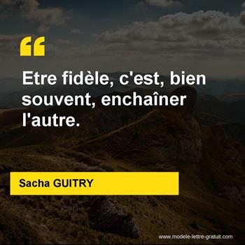 Citation de Sacha GUITRY
