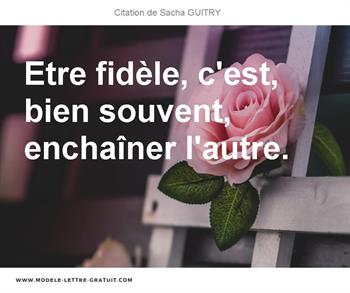 Citation de Sacha GUITRY