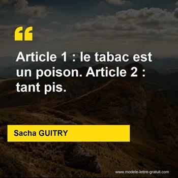 Citation de Sacha GUITRY
