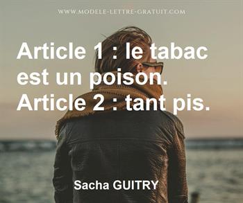 Citation de Sacha GUITRY