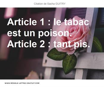 Citation de Sacha GUITRY
