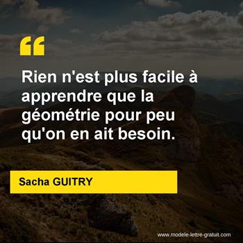 Citation de Sacha GUITRY