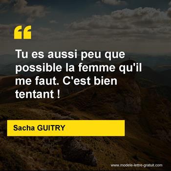 Citation de Sacha GUITRY