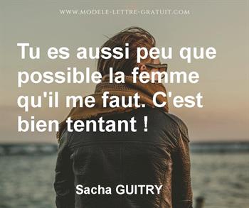 Citation de Sacha GUITRY