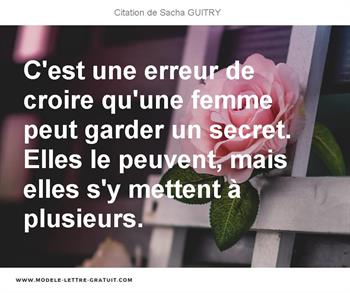 Citation de Sacha GUITRY
