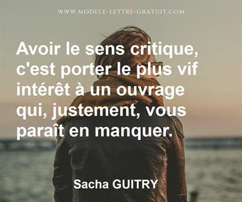 Citation de Sacha GUITRY