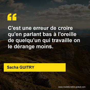 Citation de Sacha GUITRY