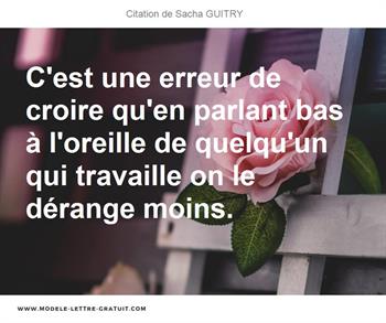 Citation de Sacha GUITRY