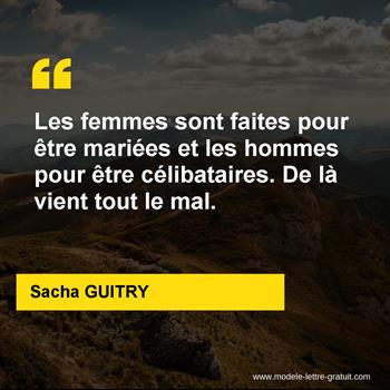 Citation de Sacha GUITRY