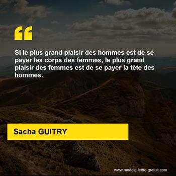 Citation de Sacha GUITRY