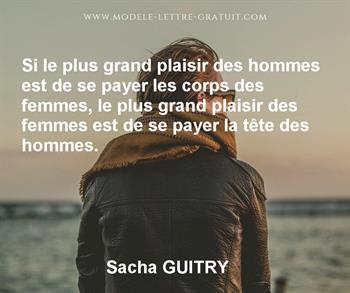 Citation de Sacha GUITRY