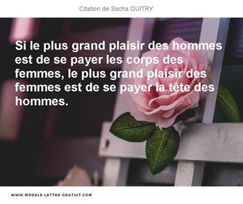 Citation de Sacha GUITRY