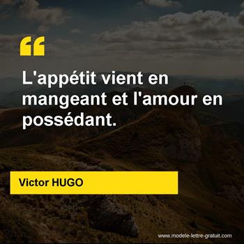 Citation de Victor HUGO