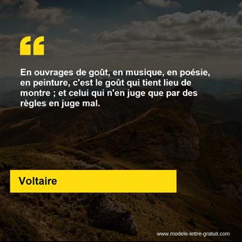 Citation de Voltaire