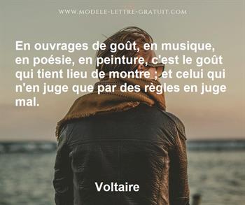 Citation de Voltaire