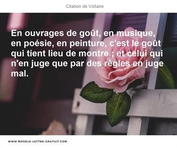 Citation de Voltaire