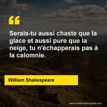 Citation de William Shakespeare