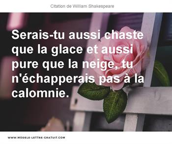 Citation de William Shakespeare