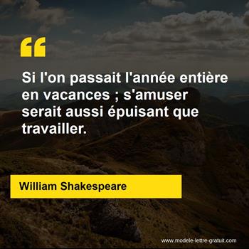 Citation de William Shakespeare