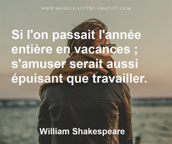 Citation de William Shakespeare