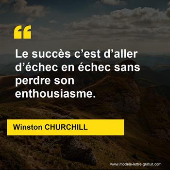Citation de Winston CHURCHILL