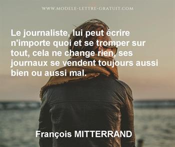 Citation de François MITTERRAND