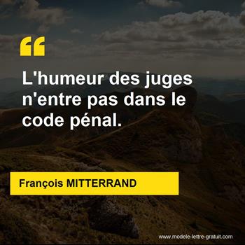 Citation de François MITTERRAND