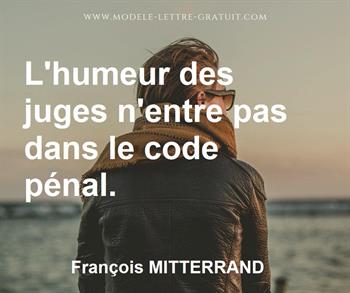 Citation de François MITTERRAND