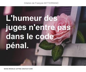 Citation de François MITTERRAND