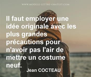 Citation de Jean COCTEAU