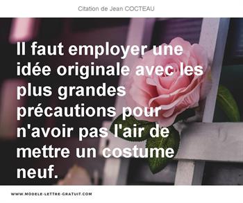 Citation de Jean COCTEAU
