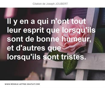 Citation de Joseph JOUBERT