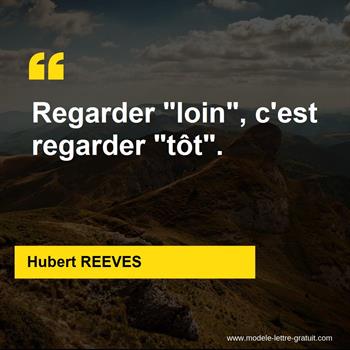Citation de Hubert REEVES