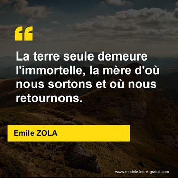 Citation de Emile ZOLA
