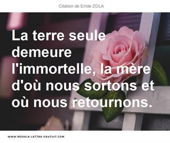 Citation de Emile ZOLA