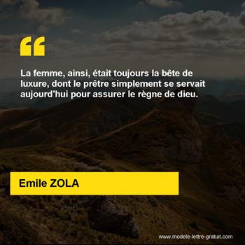 Citation de Emile ZOLA
