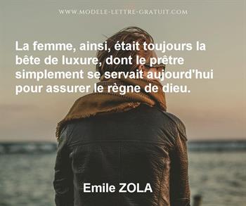 Citation de Emile ZOLA