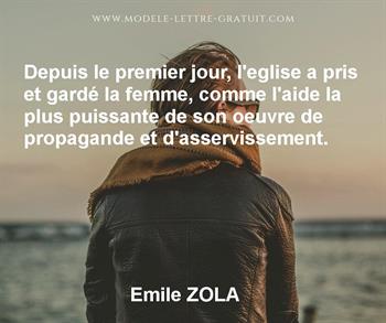 Citation de Emile ZOLA