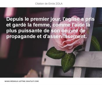 Citation de Emile ZOLA